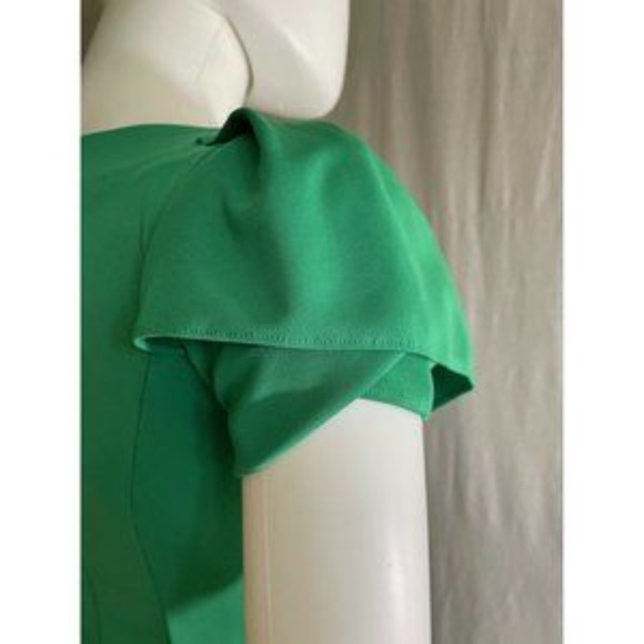 Women's Dress Mini Party Cocktail Green Round Neck - Picture 8 of 11